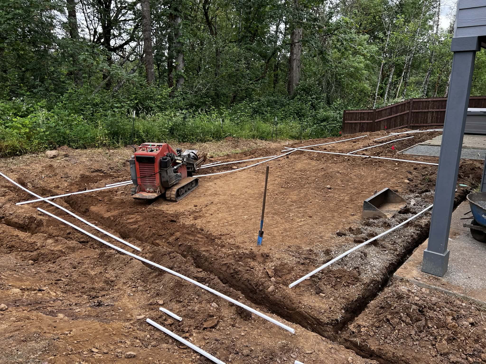 Hardscape site prep in Camas, WA