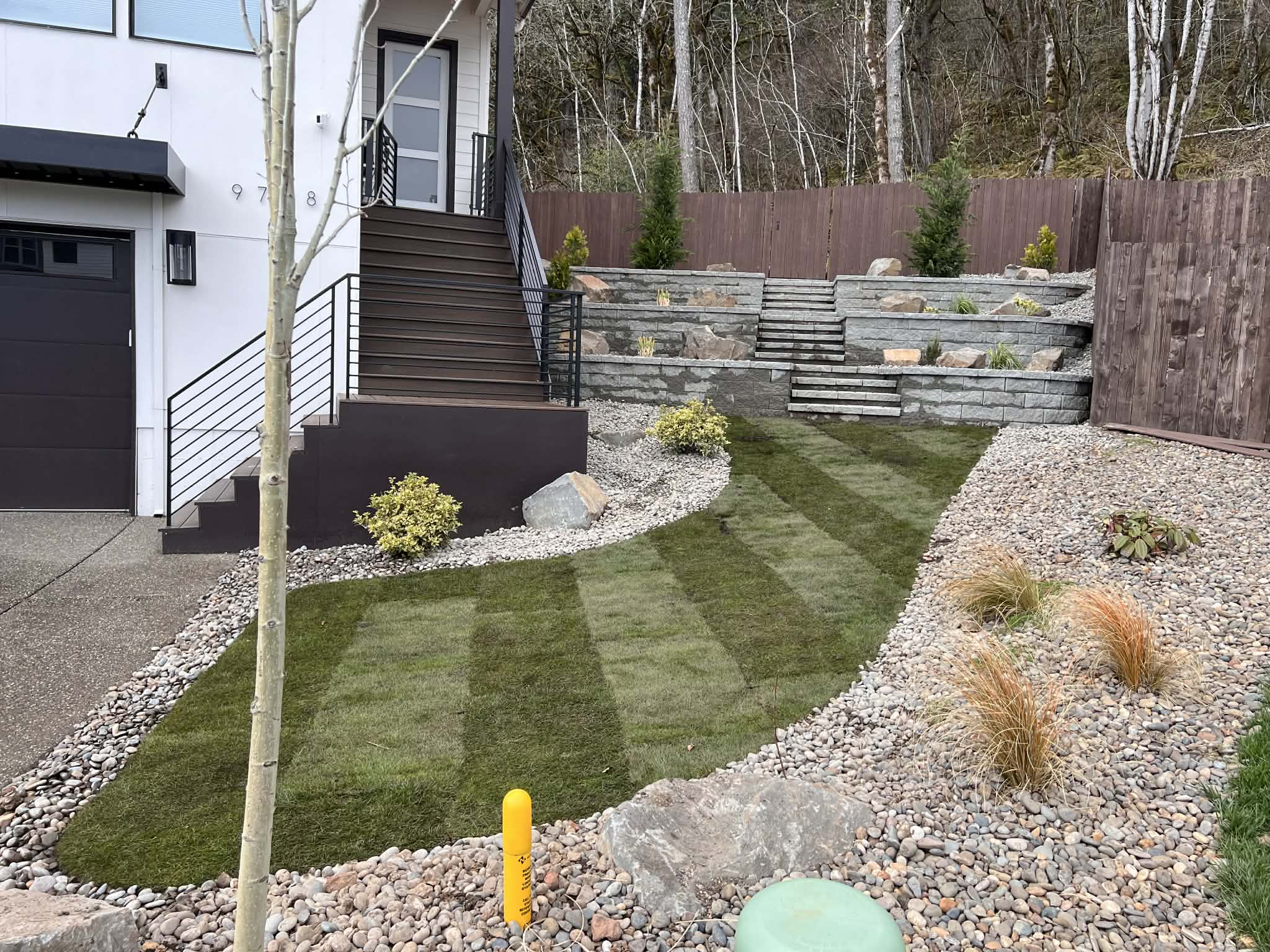 Hardscaping project in Portland, OR