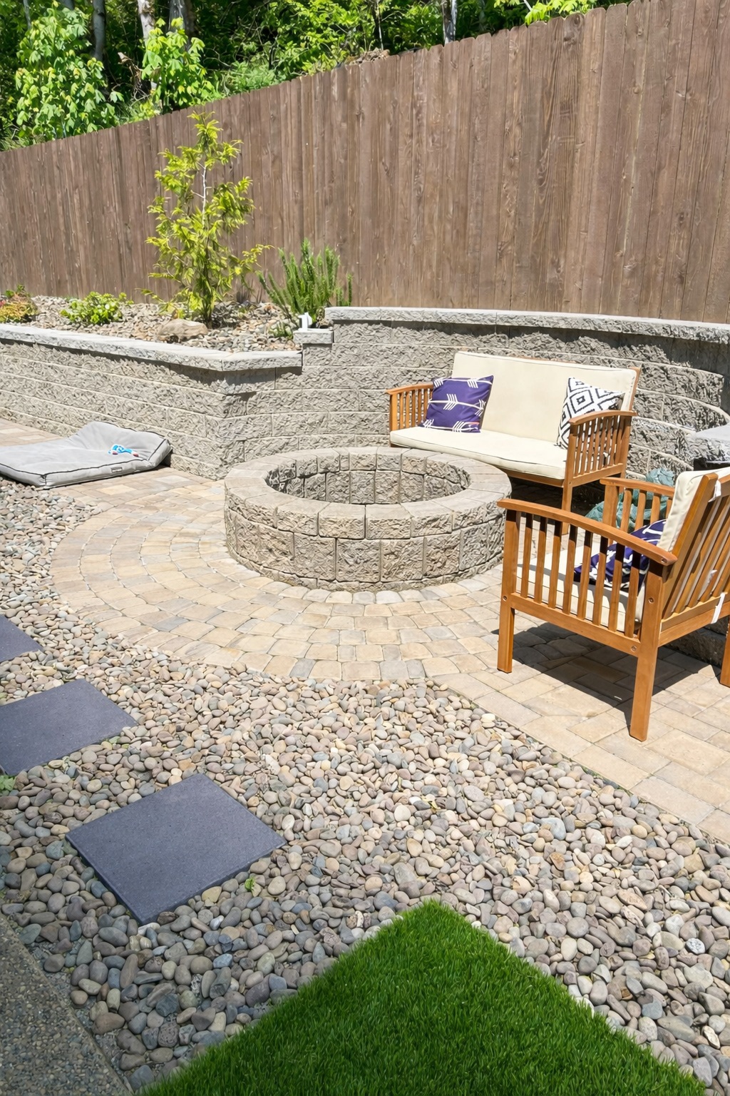 Fire pit patio in Sherwood, OR